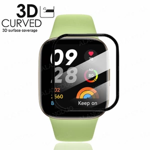 Kính Cường Lực Cong 3D Viền Dẻo Bảo Vệ Màn Hình Đồng Hồ Thông Minh Xiaomi Redmi Watch3 Redmi Watch 3