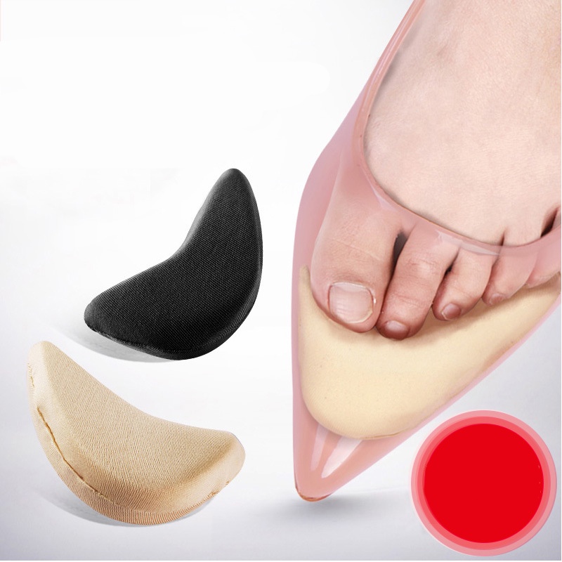 1 Cặp Đệm Lót Giày Cao Gót Bằng Xốp Mềm Nửa Bàn Chân Chống Đau Có Thể Tái Sử Dụng Cho Nữ