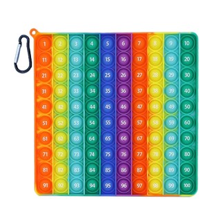De Số Pop It 1-100 Nhân Fidget Đồ Chơi Nhân Biểu Đồ Pop It Montessori Bảng Trò Chơi Nhân Toán T