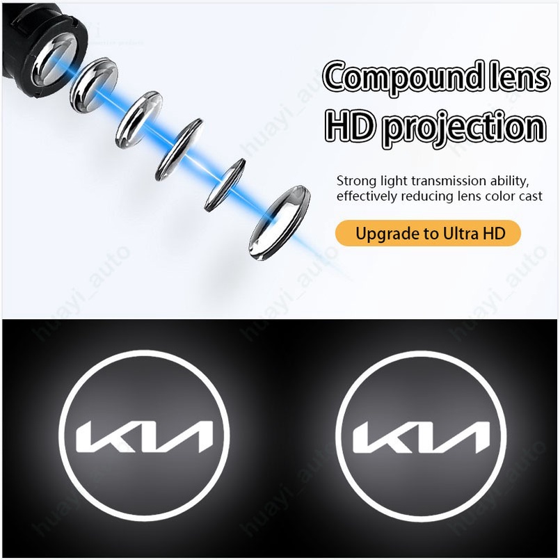 Đèn LED Chiếu Laser Chào Mừng Gắn Cửa Xe Hơi Kia Kn Cho Mọi Model Seltos Kx3 Bongo Sonet K3 Sorento Soluto Picanto Sedona Sportens