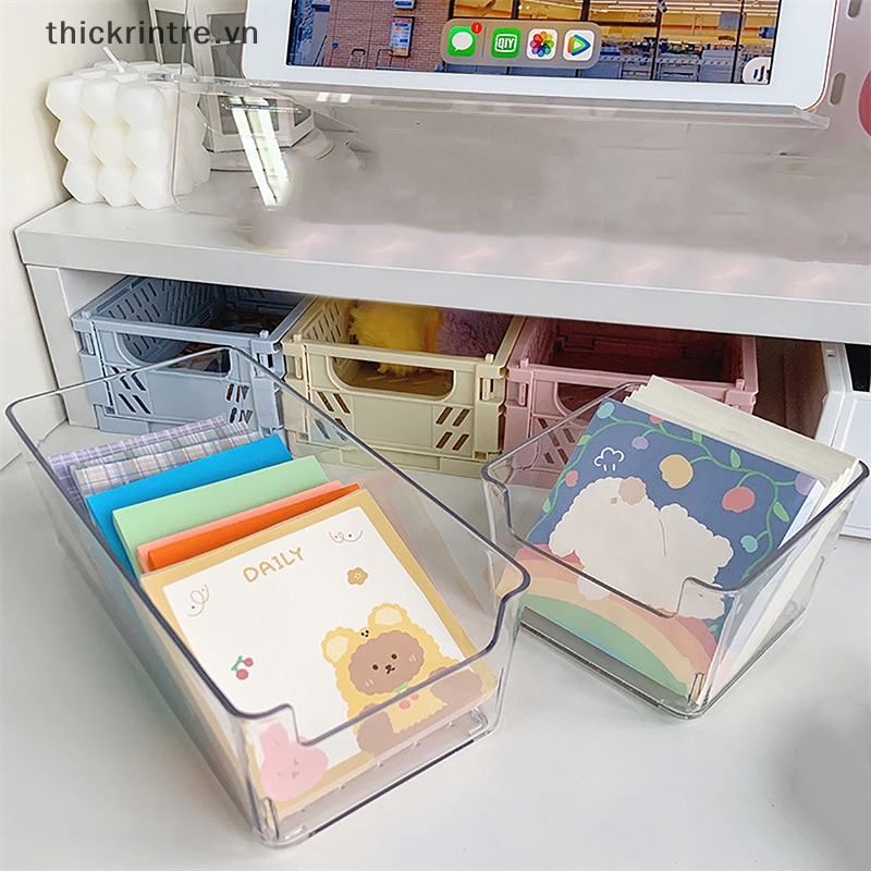 Hộp Đựng Đồ Dùng Bằng Acrylic Trong Suốt Cỡ Lớn Để Bàn Tiện Dụng