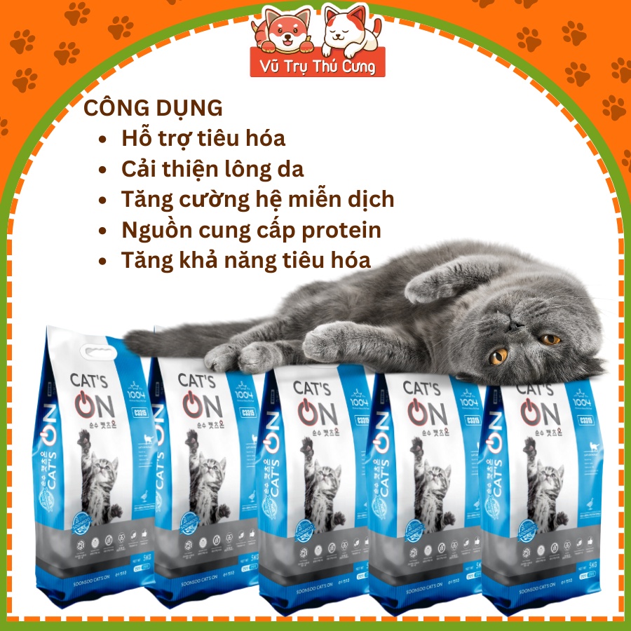 Thức Ăn Hạt Cho Mèo Mọi Lứa Tuổi Cat’s On 1kg