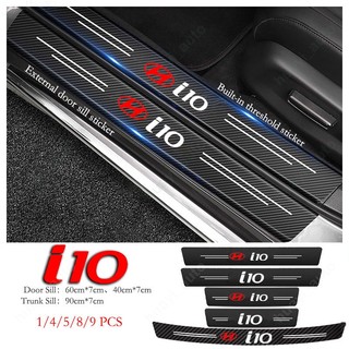 Sticker Sợi Carbon Dán Bảo Vệ Cửa Xe Hơi Chống Trầy Xước Cho Hyundai I10 I10 PA IA BA AC3 AI3 2019-UP