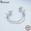 BAMOER 1 Bông Tai Bạc 925 Hình Bươm Bướm Thời Trang Dành Cho Nữ