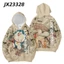 YB1 Doremon Áo Dài Tay Unisex Top Dây Kéo Cosplay 3d Doraon Áo Khoác Thời Trang Áo Khoác Ngoài Plus Kích Thước BY1