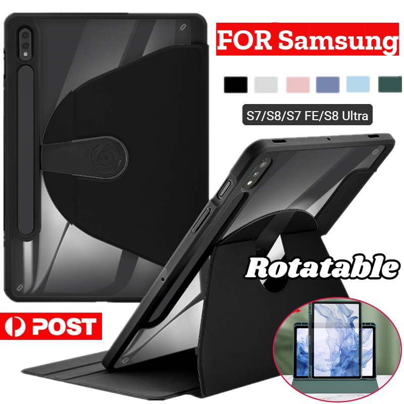 Custodia Gommata Tablet Custodia Morbida In Silicone Turtle Skin Per Samsung Galaxy Tab S8 Ultra, S8 Plus, S7 FE, S6 - Antiurto E Con Porta Penna! Cover Protettiva Con Portapenna Poetic - Foto 6
