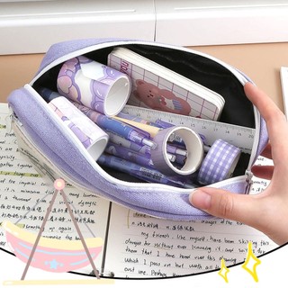 Túi Đựng Bút Bằng Vải Canvas Sức Chứa Lớn Chất Lượng Cao Phong Cách Nhật Bản