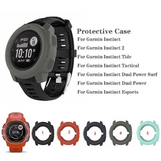 Ốp Bảo Vệ Bằng Silicone Cho Đồng Hồ Garmin Instinct / 2 / Tide / Strateg / Dual Power / Esports