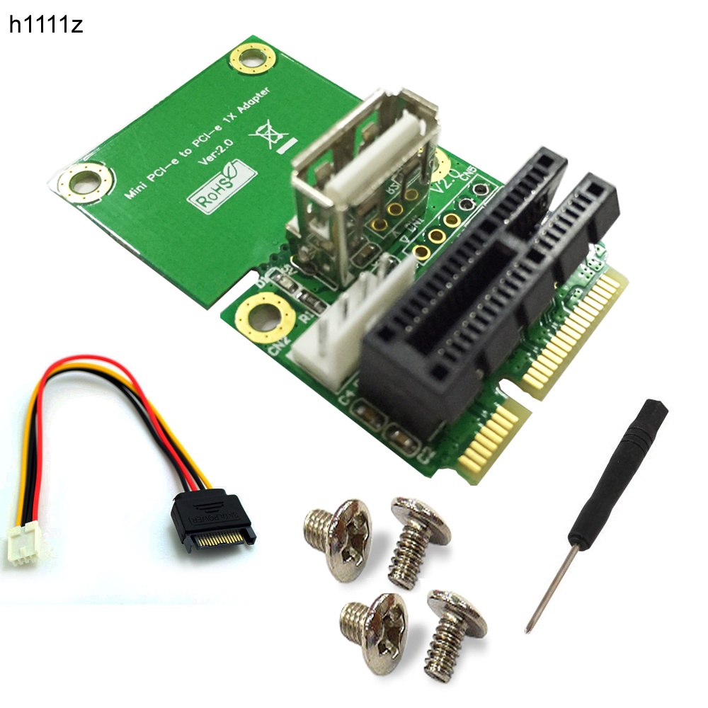 Mini pci-e to pci express pci-e 1x board usb 2.0 half full mini pcie ...