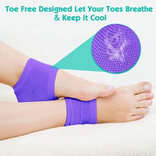Nhiều Màu Sắc Silicon Dưỡng Ẩm Gel Gót Chân Chăm Sóc Da Nứt Khô Gót Chân Bảo Vệ Sửa Chữa Plantar Fasciitis Chèn Miếng Lót