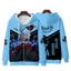 YB1 Anime Naruto Áo Unisex Dài Tay Zip-up Cosplay 3D Áo Khoác Kakashi Jiraiya Itachi Thời Trang Áo Khoác Ngoài