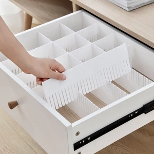 Set 4 Thanh chia ngăn tủ quần áo, ngăn kéo bàn làm việc sắp xếp đồ đạc gọn gàng 37x11cm