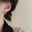 Bông Tai Mạ Vàng Hình Vuông Đính Đá Zircon Đơn Giản Sang Trọng