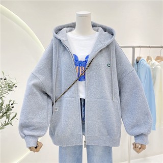 Áo Khoác nỉ Unisex form rộng vải Dày Áo Khoác Cardigan