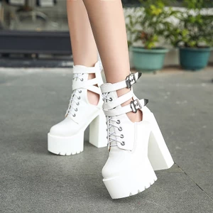 Giày Boot Cao Gót 15cm Phong Cách Mới Cho Nữ