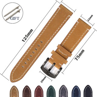 Dây Da Thay Thế Cho ĐồNg Hồ Đeo Tay 18mm 20mm 22mm 24mm