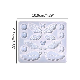 Flgo Khuôn Silicon Làm Bông Tai diy Hình Cánh Bướm Trang Trí Nhà Cửa / Xe Hơi