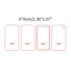 ✿ Set 4 Đĩa Làm Gạch Kim Tuyến Bằng Acrylic DIY