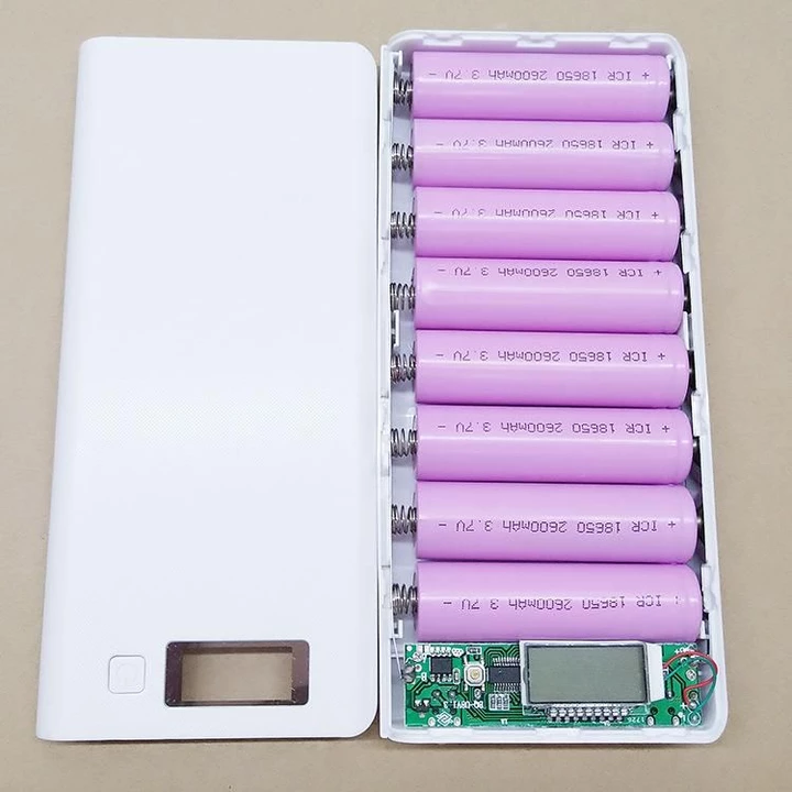Bộ sạc pin 18650 dự phòng 8 khe pin, bộ sạc pin đa năng,dùng để sạc pin sạc dự phòng