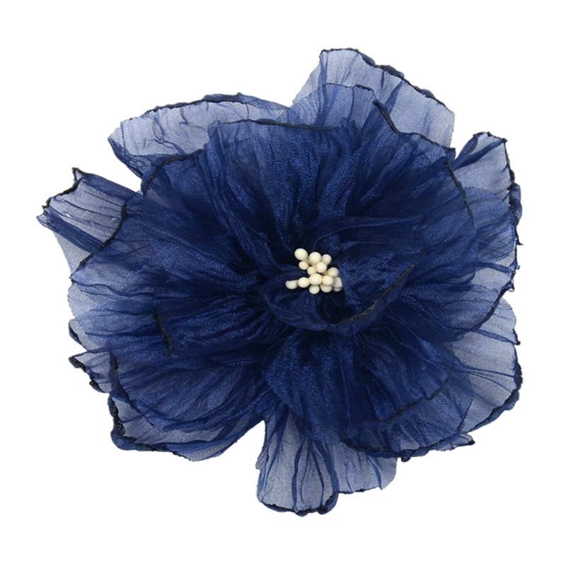 [SUIT] Organza-hoa đốt cạnh handmade DIY 3D, phụ kiện tóc/quần áo trang trí