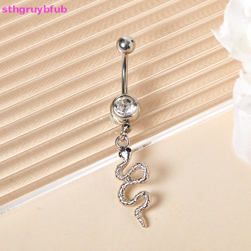 Khuyên Rốn Hình Rắn Bằng Thép Không Gỉ Chống Dị Ứng