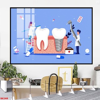 Tranh Treo Tường Phòng Khám Nha Khoa Cho Trẻ Em - Tranh Laminate Tráng Gương