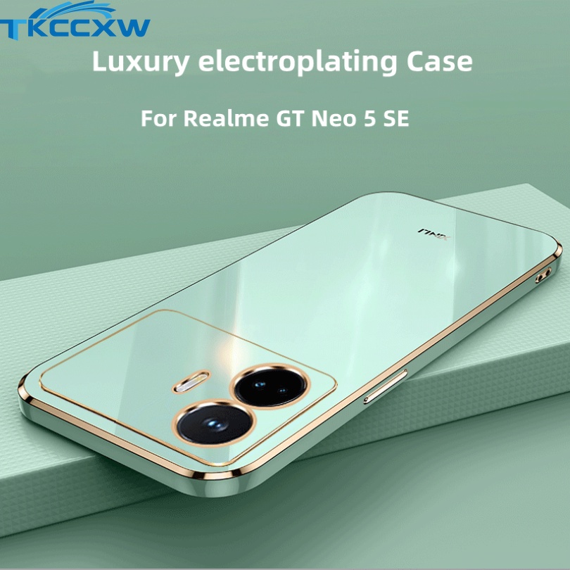 Ốp Điện Thoại Silicon Dẻo Tráng Gương Trong Suốt Mỏng Nhẹ Sang Trọng Cho Realme GT Neo 5 SE
