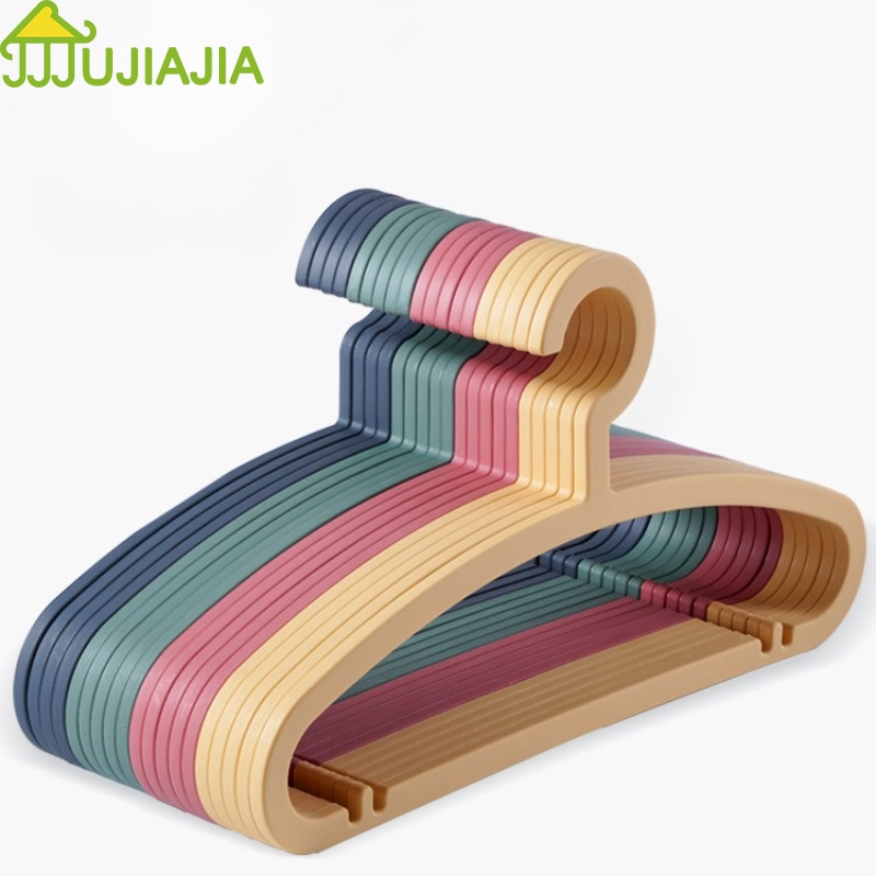 Ảnh Set 5 Móc Nhựa Treo Quần Áo Chống Trượt Tiện Lợi móc quần áo giá treo quần áo cây treo quần áo 1