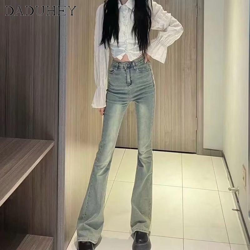 Ảnh Quần jean dài DADUHEY size lớn cạp cao co giãn ôm dáng vừa vặn thời trang mới kiểu Mỹ 2