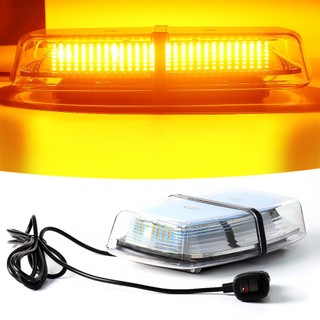 Đèn Led 12V 24V 72SMD Ánh Sáng Vàng Hổ Phách Gắn Nóc Xe Hơi / Xe Cứu Hộ Khẩn Cấp