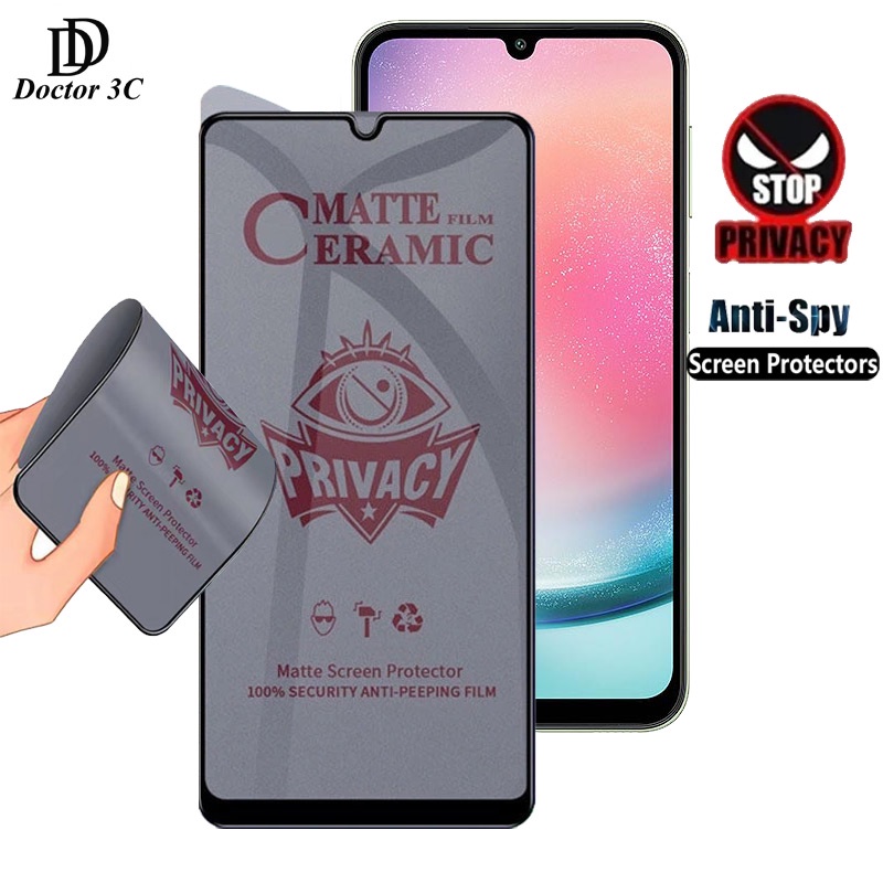 kính cường lực chống nhìn trộm chống bám vân tay dẻo Cho Samsung ss Galaxy A57 A37 A17 A07 A56 A36 A26 A16 A06 A55 A54 A35 A34 A25 A24 A15 A14 A05 A05s A04 A04E A04s A03 A03s A13 A23 A73 5G 4G 2026