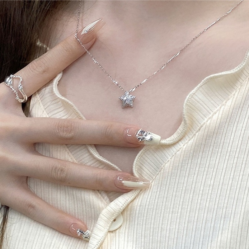 Vòng cổ Hợp Kim Mặt Hình Ngôi Sao Y2k Thời Trang Cho Nữ