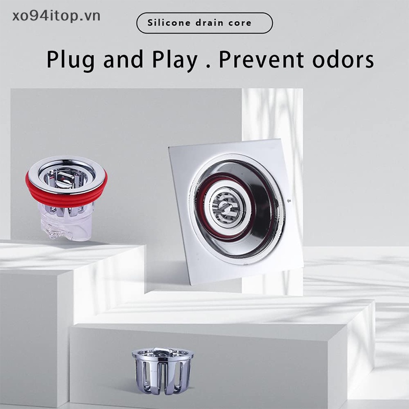 Nắp Silicone Đậy Cống Thoát Nước Sàn Nhà Tắm / Nhà Bếp Chống Mùi Hôi Tiện Dụng