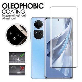Dành Cho OPPO Reno 11 5G Full Cover Kính Cường Lực Bảo Vệ Màn Hình Cho OPPO Reno 11 11F 12 12F 10 8 Pro + Pro Plus 7 8T 4G 5G Phim Kính Và Bảo Vệ Camera