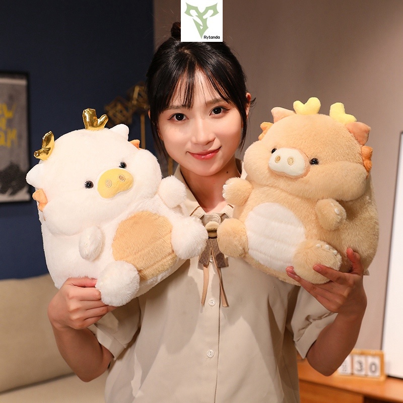 Rytanda Đồ chơi nhồi bông Hình Rồng Heo Rồng Dễ Thương Dùng Làm Quà Tặng