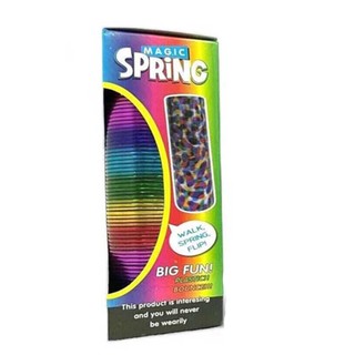 Colorful Circle Spring Plastic Kids Mini Rainbow Magic Spring Toys Coil Spring Toy Kids Educational Shapes Spring Toys