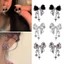 YOI Bowknot Zircon Bông Tai Khuyên Tai Thời Trang Khuyên Tai Tai Dành Cho Nữ