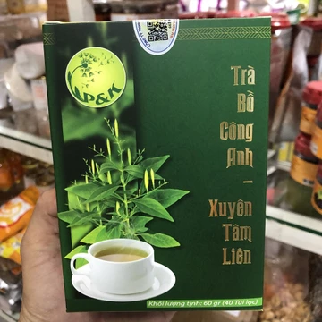 Trà Bồ Công Anh Xuyên Tâm Liên - Tăng sức đề kháng hộp 40 túi lọc Tâm Bình Foods