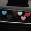 DELMER Auto Perfume Clip Trang trí nội thất Máy làm mát không khí ô tô Sáng tạo Bling Heart Phụ kiện ô tô Máy khuếch tán hương thơm ô tô dễ thương