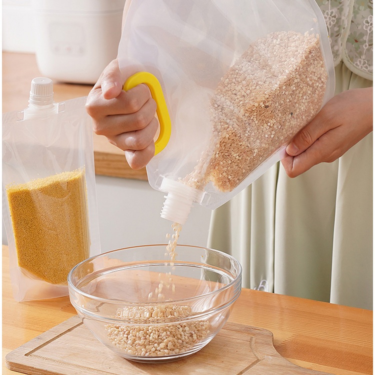 Túi Đựng Gạo Dày Dặn Trong Suốt Chống Ẩm Mốc Tiện Dụng