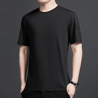 Áo thun nam Ice Silk Microfiber Cool Tay ngắn thể thao Top Lưới thoáng khí Áo thun khô nhanh