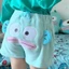 GC1 Mùa Hè Mới Dễ Thương Lạ Sanrio Hangyodon Thêu Quần Short Nữ Sinh Viên Pyjama Quần Sang Trọng Rời Thường Ngày GC1
