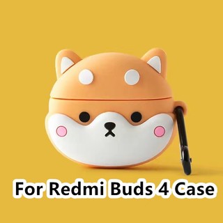 【 imamura 】 Dành Cho Redmi Buds 4 Ốp Lưng Hoạt Hình Hợp Thời Trang Màu Hồng Ốc Cho Redmi Buds 4 Vỏ Mềm Vỏ Tai Nghe