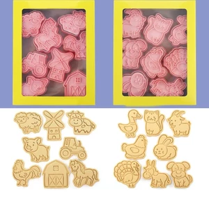 Cc 16 Chiếc Động Vật Bánh Quy Cắt Bánh Quy Tem Bánh Kẹo Bánh Ngọt Khuôn Nhựa Cắt Bánh Quy Nhà Bếp Dụng Cụ Nướng Bánh