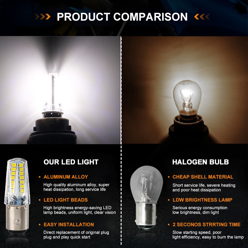 Đèn led tín hiệu SEAMETAL 12v 1157 gắn đuôi xe máy chất lượng cao