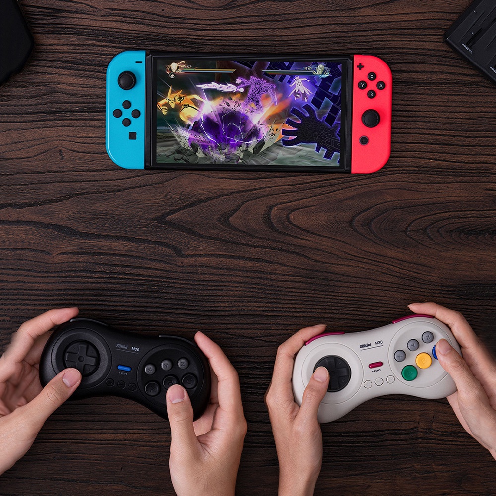 Tay Cầm Chơi Game Bluetooth 8Bitdo M30 Cho NS PC Win and Android Phiên Bản Nâng Cấp Sega Genesis Mega Drive