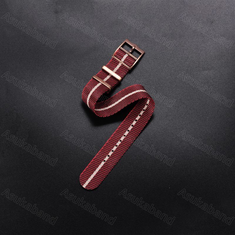 Dây Đeo Đồng Hồ Bằng Nylon Phong Cách Quân Đội NATO ZULU Màu Đen Kích Thước 20mm 22mm