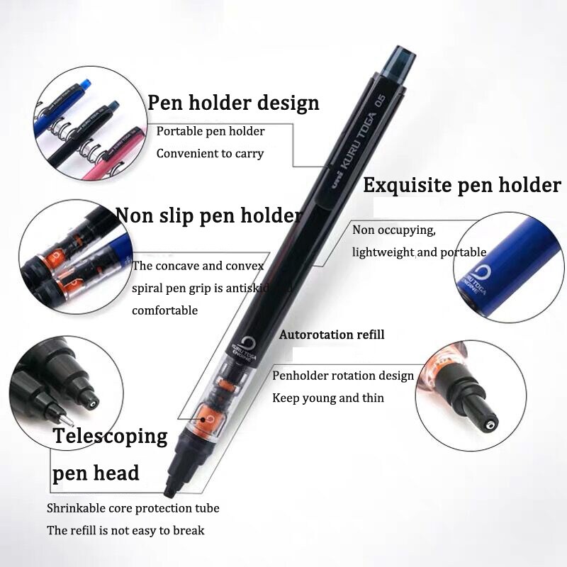 1 Bút Chì Bấm Cơ UNI M5-452 Ngòi 0.5mm Có Thể Tháo Rời