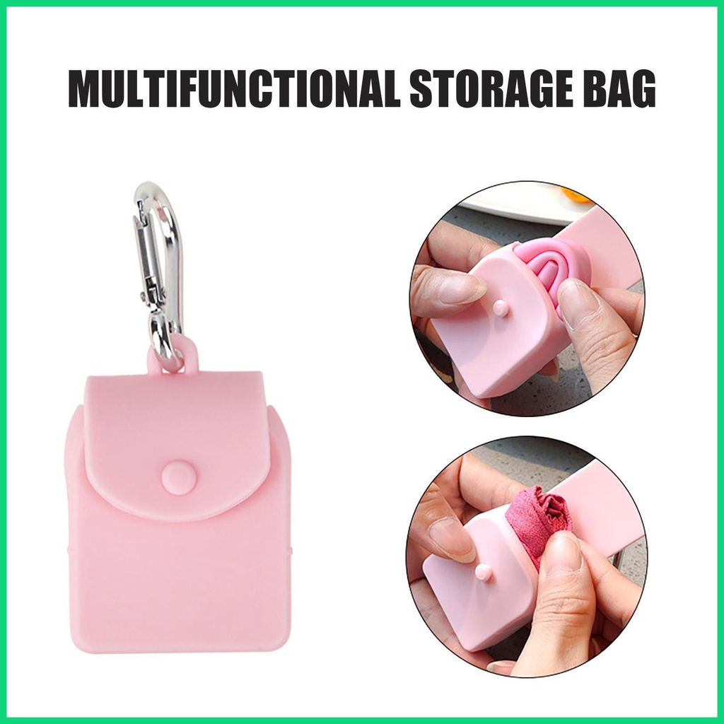 Túi Đựng Chìa Khóa Mini Bằng Silicone Kèm Móc Treo Tiện Dụng
