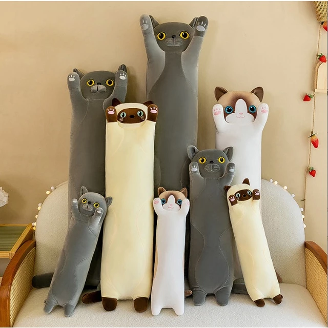 🐱Gấu Ôm Gối búp bê mèo🐱Gấu Bông Con Vịt Thú Nhồi Bông Hình Chú Mèo Đáng Yêu Gấu Bông Rẻ Gối Con Vịt Thú Nhồi Bông Đồ Chơi Nhồi Bông BORAMMY